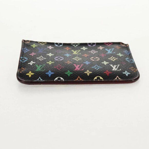 LOUIS VUITTON Multicolor Pochette Cles NM Coin Purse Black M60279 Auth 146522V - Picture 7 of 16